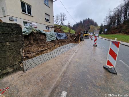 Sanacija zidu ob občinski cesti v Košišah (3)